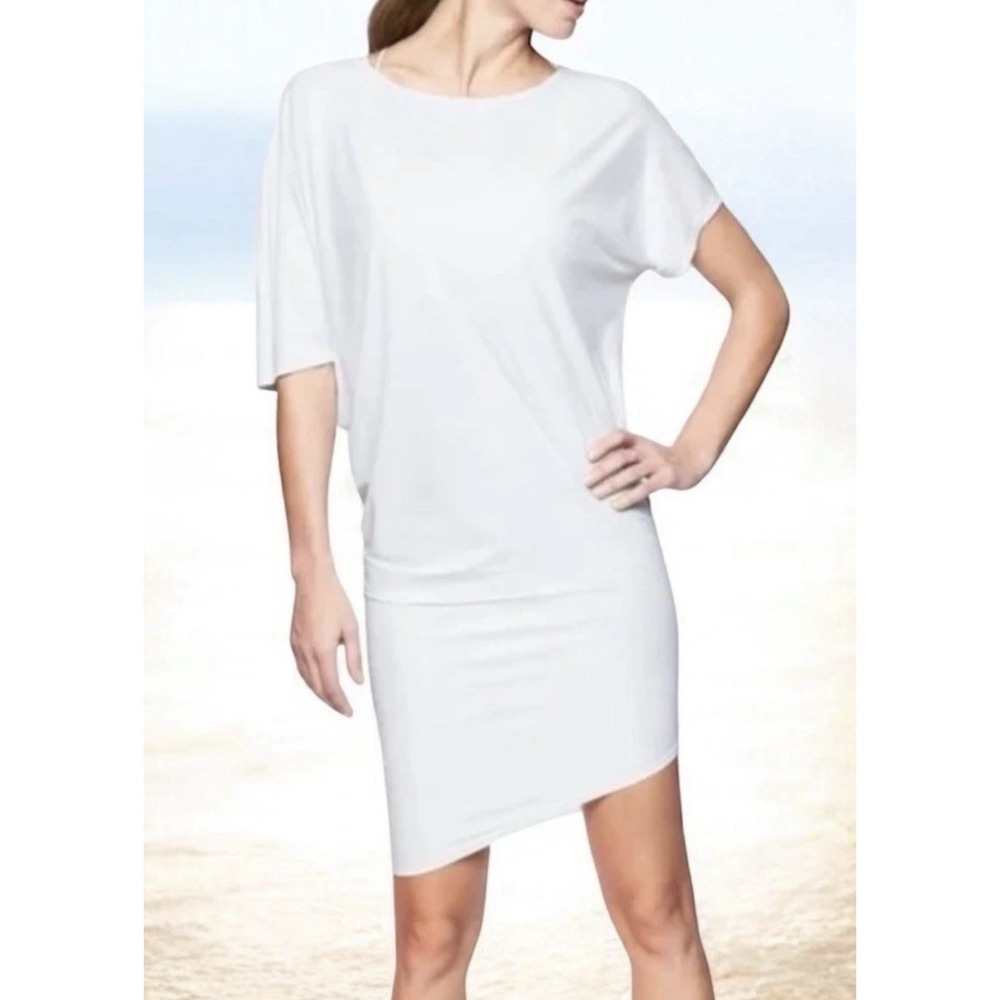 Athleta Sunlover Hilo Asymmetrical Dress Swim Cover-up Beach UPF Protection‎ M